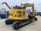 2022 Komatsu PC138US-11 crawler excavator, rear three-quarter view