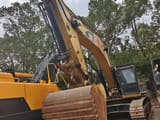 2023 Caterpillar 349D crawler excavator, front three-quarter view