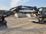 2014 Volvo EW160D wheel excavator, side profile view