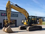 2017 Caterpillar 323F L crawler excavator, side profile view