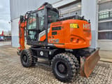 2023 Hitachi Zaxis 175W-7 wheel excavator, rear three-quarter view