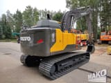 2018 Volvo EC140EL crawler excavator, rear three-quarter view