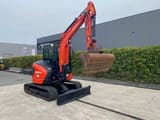 2021 Kubota U50-5 mini excavator, front three-quarter view