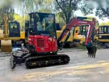 2020 Yanmar VIO35-6 mini excavator, front three-quarter view