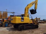 2013 Komatsu PC200 crawler excavator, rear three-quarter view