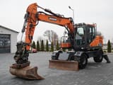 2019 Doosan DX140W wheel excavator, side profile view