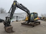 2013 Volvo ECR145DL crawler excavator, side view