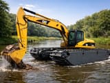 Escavadora anfíbia Caterpillar 320CL de 2019, vista lateral