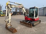 2017 Takeuchi TB153FR mini excavator, side view