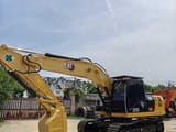 Caterpillar 320GC crawler excavator, side profile view