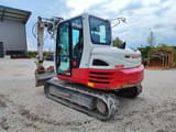 2019 Takeuchi TB290 crawler excavator, rear three-quarter view