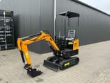 JPC HT-12 mini excavator, three-quarter view