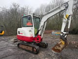 2018 Takeuchi TB230 mini excavator, side view