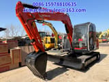 2023 Hitachi ZX70 crawler excavator, front three-quarter view
