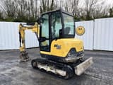 2019 Yanmar SV26 mini excavator, rear three-quarter view