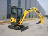 2026 Shantui SE18SR mini excavator, front three-quarter view