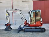 2018 Takeuchi TB260 mini excavator, side profile view