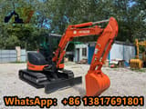 2024 Hitachi ZX50U mini excavator, side view