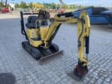 2019 Yanmar VIO12 mini excavator, front three-quarter view