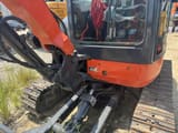 2022 Kubota U35-5 mini excavator cab and boom detail