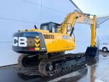 2026 JCB 205 crawler excavator, rear three-quarter view