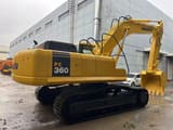 2022 Komatsu PC360 crawler excavator, rear three-quarter view