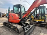 2023 Kubota U35 mini excavator, rear three-quarter view