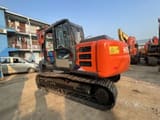 2016 Hitachi ZX120 crawler excavator, rear three-quarter view