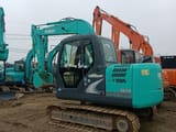 2018 Kobelco SK75-8 crawler excavator, rear three-quarter view