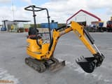 2015 JCB 8008 CTS mini excavator, three-quarter view