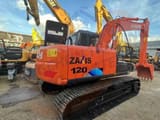 2018 Hitachi Zaxis 120 crawler excavator, rear three-quarter view
