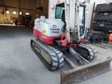 2018 Takeuchi TB290 mini excavator, front three-quarter view