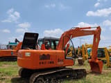 Hitachi Zaxis 120 crawler excavator, rear three-quarter view