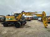 2010 Doosan DX160WR wheel excavator, side profile view