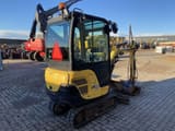 2017 Yanmar SV18 mini excavator rear three-quarter view