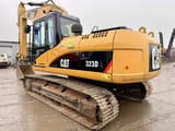 2007 Caterpillar 323DL crawler excavator, rear three-quarter view