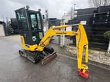 2019 Komatsu PC16R-3HS mini excavator, front three-quarter view