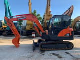 2021 Doosan DX60 mini excavator, side view
