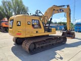 2018 Caterpillar 320 crawler excavator, rear three-quarter view