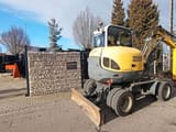 2015 Wacker Neuson 6503-2 wheel excavator, rear three-quarter view
