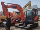 2016 Doosan DX60 crawler excavator, front three-quarter view