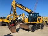 2018 Caterpillar M317F wheel excavator, side view