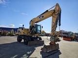 2011 Caterpillar M322D wheel excavator, side profile view