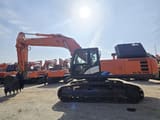 2018 Hitachi Zaxis 350 crawler excavator, side profile view