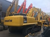 2021 Komatsu PC360 crawler excavator, rear three-quarter view