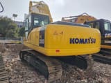 2017 Komatsu PC200-7 crawler excavator, rear three-quarter view