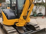 2013 Komatsu PC50MR-2 mini excavator, front three-quarter view