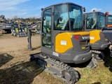 2023 Volvo ECR35D mini excavator, front three-quarter view