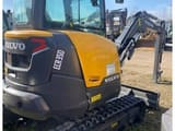 2023 Volvo ECR35D mini excavator, rear three-quarter view