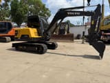 2022 Volvo EC55D mini excavator, side profile view